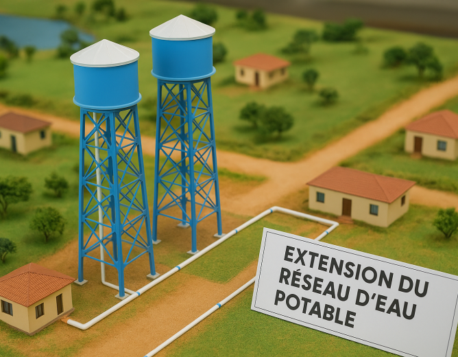 Extension du réseau d’eau potable d’Elig-Mfomo