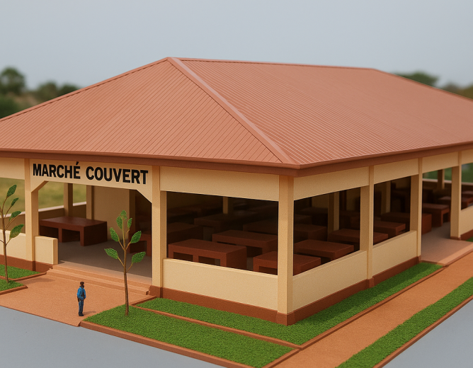 Construction d’un marché couvert à Elig-Mfomo